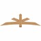 Ekena Millwork Alberta Smooth Timber Gable Bracket, Western Red Cedar, 84"W x 24"H x 3 1/2"D x 5 1/2"F, 7/12 Pitch GBW084X24X0406ALB00SWR - alternate 1